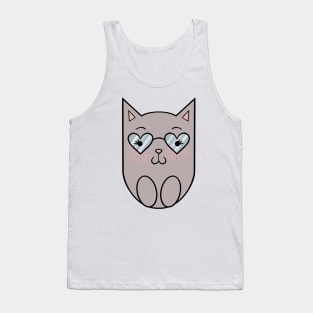 Cat wearing sunglasses Tank Top